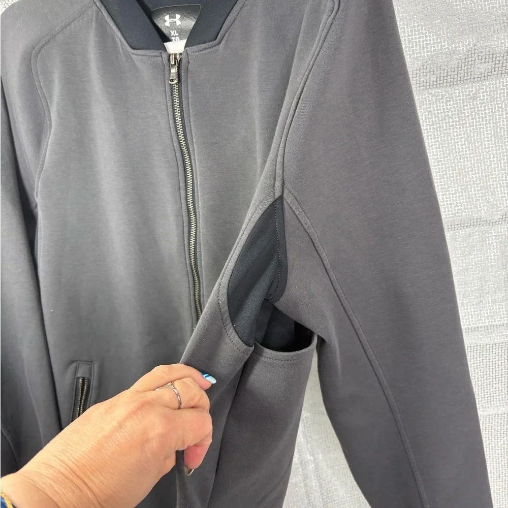 Under Armour Range Unlimited Charcoal Full-Zip Jacket size XL